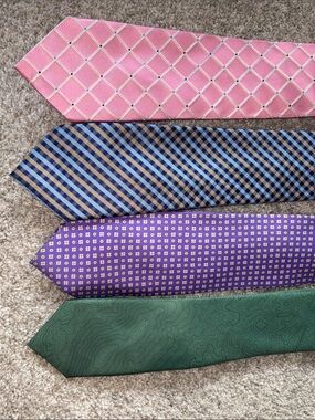 Men’s Assorted Neck Ties (4 Total)